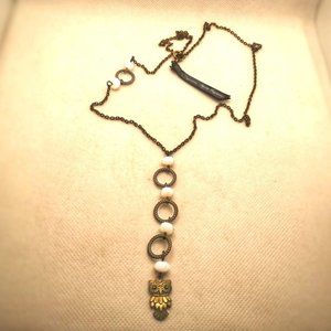 Agnes Paganon owl necklace